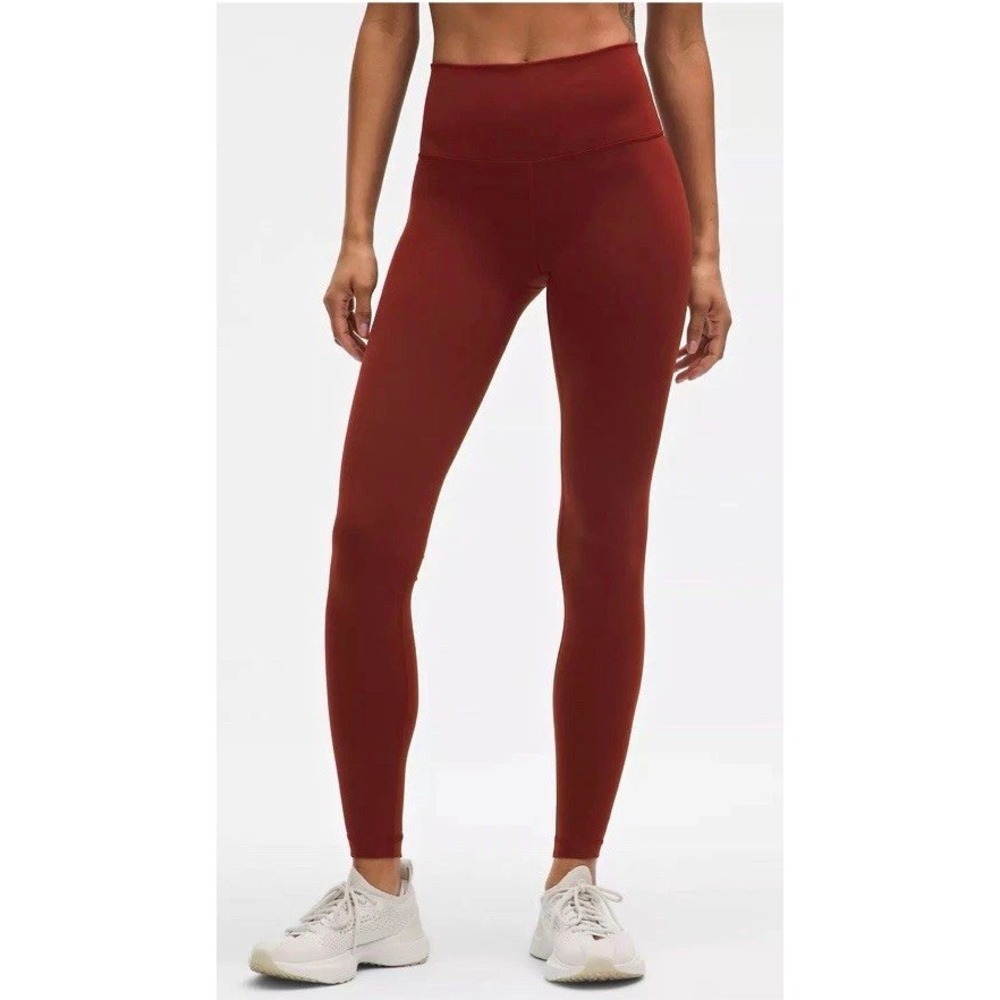 Lululemon Women's Wunder Train High-Rise Leggings Size 4 Red/Rockwood- New